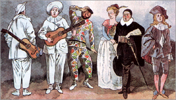 фото|Итальянская комедия, с картин антуана Ватто (1710-1715)
