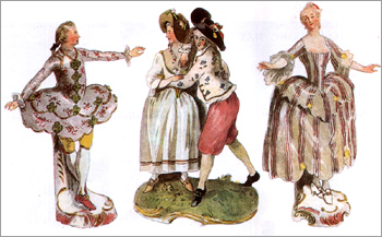 фото|Танцовщик. 1760 г.; Группа пастушков. Ок. 1760 г.; Танцовщица. 1760 г.