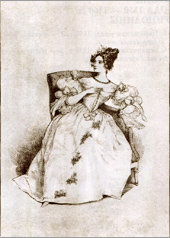 фото|«Бальное платье». Февраль 1833 г.