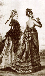 фото|Немецкая женская мода, октябрь 1874 г.
