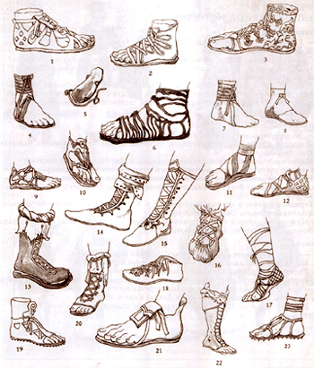 фото|Греческая, римская и коптская обувь